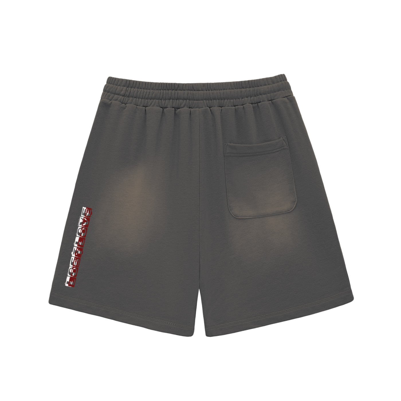 Sun Fade Raw Edge Cotton Shorts