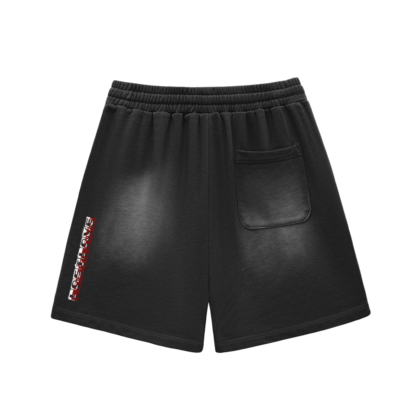 Sun Fade Raw Edge Cotton Shorts