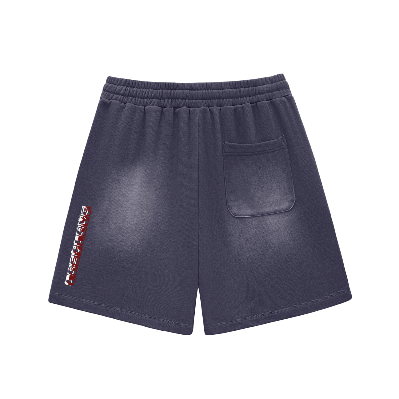 Sun Fade Raw Edge Cotton Shorts